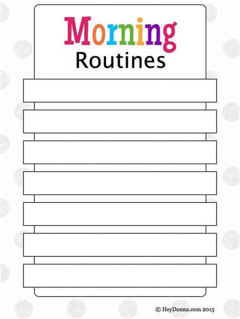 Printable Morning Routine Chart