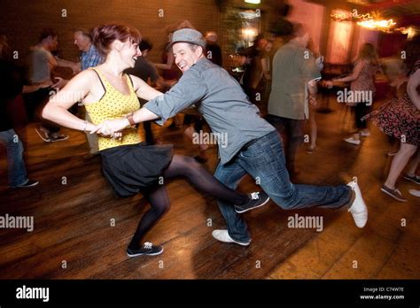 Couple Swing Dancing Photojeff Gilbert Stock Photo Alamy