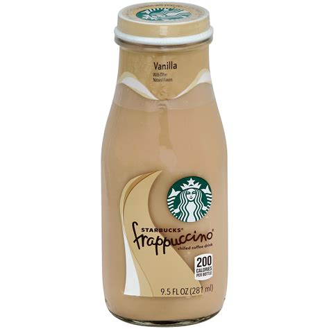 Starbucks Frappuccino Vanilla Chilled Coffee Drink Fl Oz Glass