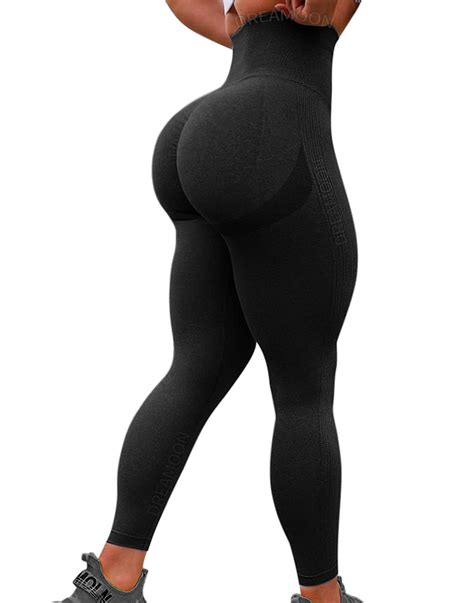 butt sculpting seamless ribbed leggings for women high waist contouring gym leggings scrunch