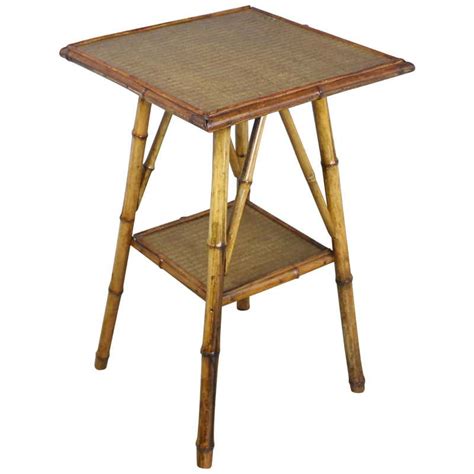 Antique English Bamboo Side Table At 1stdibs Bamboo Side Tables