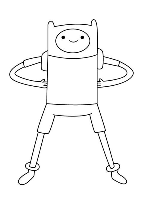 Funny Finn Coloring Page - Free Printable Coloring Pages for Kids