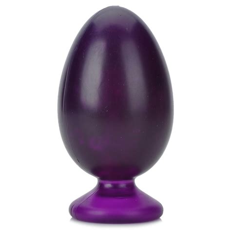 shaki egg suction cup anal butt plug 9 x 4 8 cm purple sex