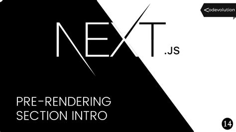 Next Js Tutorial 14 Pre Rendering And Data Fetching Section Intro