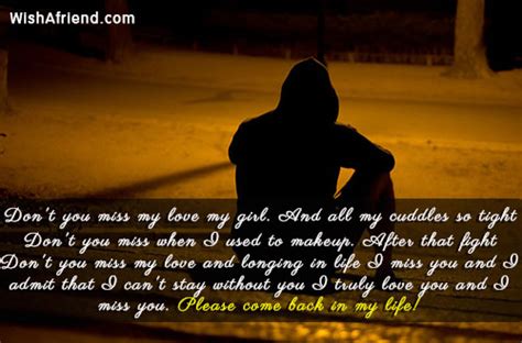 This would be the worst birthday of his life. Don't you miss my love my, I Love You Message For Ex ...
