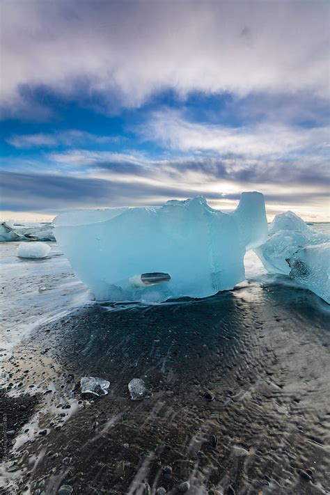 Icebergs On Jokulsarlon Beach By Stocksy Contributor Marilar