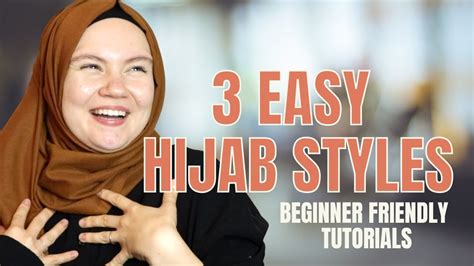 3 easy and beautiful hijab tutorials for every day 2022 [styling jersey chiffon and cotton