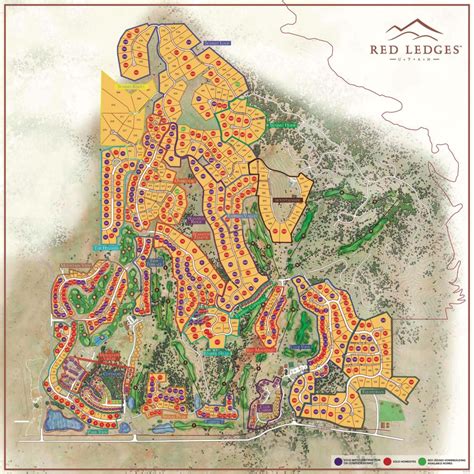 Private Golf Community Map Red Ledges