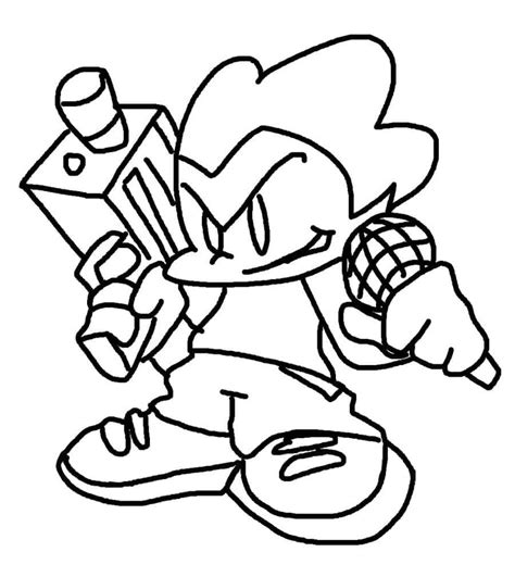 Pico Friday Night Funkin 2 para Colorir | Coloring pages, Cartoon