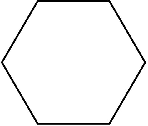 Printable Hexagon Shape