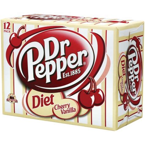 Dr Pepper Diet Cherry Vanilla Soda Cans 12 Pk 12 Fl Oz Kroger