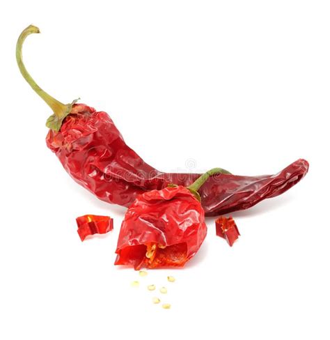 Dried Hot Chili Peppers Stock Photo Image Of Cayenne 16646576
