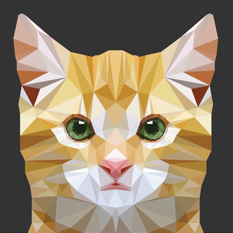 Cat Low Poly By Fractalbee On Deviantart