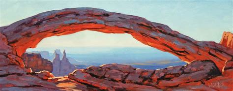 Desert Arch By Artsaus On Deviantart Landscape Paintings Painting Arch