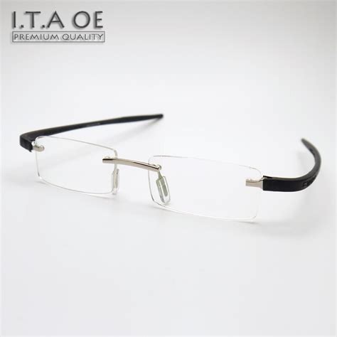 Itaoe Brand T3632 Rimless Fashion Tag Light Style Alloy Tr100 Men Women Myopia Reading Optical