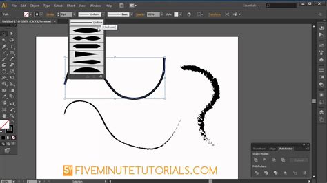 Adobe Illustrator Cs6 Pencil Brush Blob Brush And Eraser Basics Youtube