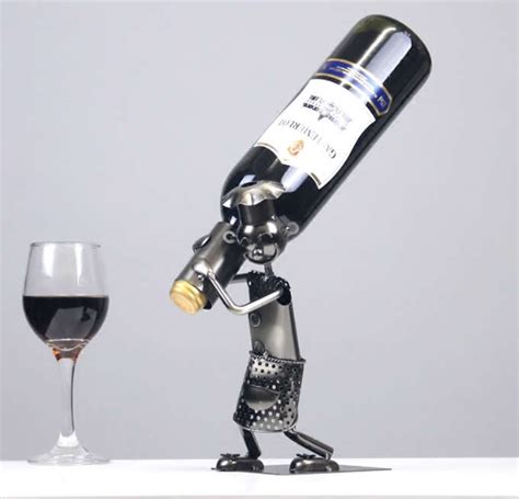 Metal Chef Wine Bottle Holder Feelt