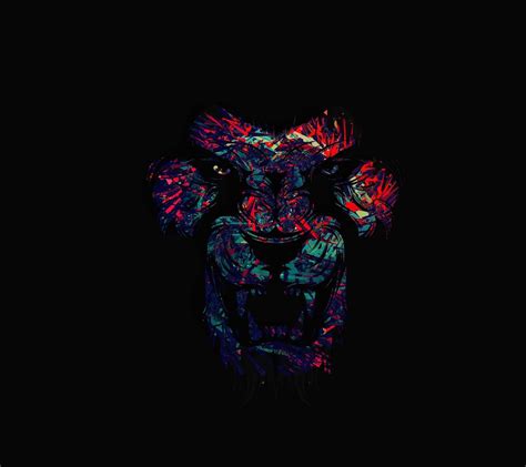 Amoled Lion Wallpapers Wallpaper Cave