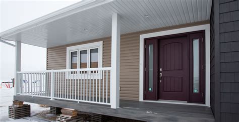 The aurora two storey home has a relaxing front porch protected by a nice ornate overhang. Bailey Homes - Ready-To-Move Homes for Manitoba ...
