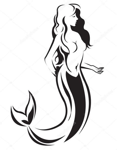Mermaid Silhouette — Stock Vector © Gagu 41784609