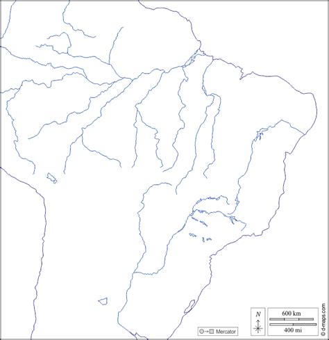 Brazil Map Outline Printable