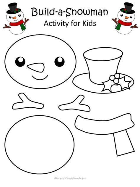 Printable Snowman Craft With Free Template Preschool