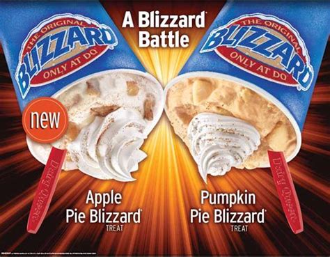 Participating dairy queens will be serving the two fall favorites and asking you to choose your favorite on social using the hashtag #pumpkinpieblizzard or #applepieblizzard. Dairy Queen Debuts New Apple Pie Blizzard, Pumpkin Pie ...