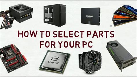 Pc Part Choosing Guidepc Parts Compatibility Guidecomputer