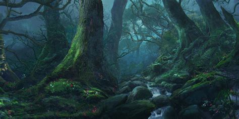 Forest Silence By Reinmar84 On Deviantart Night Forest Fantasy