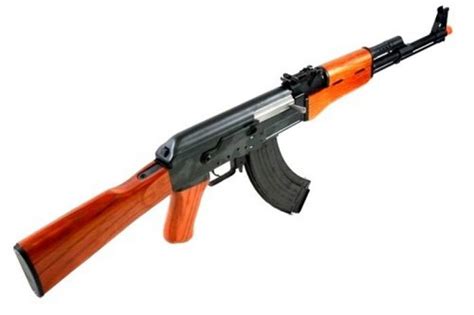 Kalashnikov Ak47 Aeg Blowback Full Metal Real Wood Black Brown