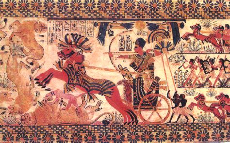Chariot To Heaven Tutankhamun Driving His Chariot