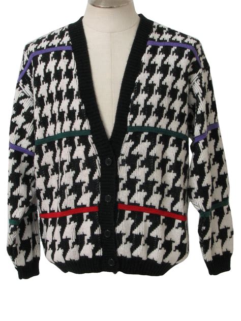 Retro 80s Caridgan Sweater 80s Style Made In 90s Cabin Creek Mens