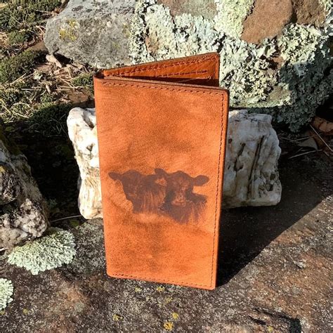 Cow Leather Wallet Etsy