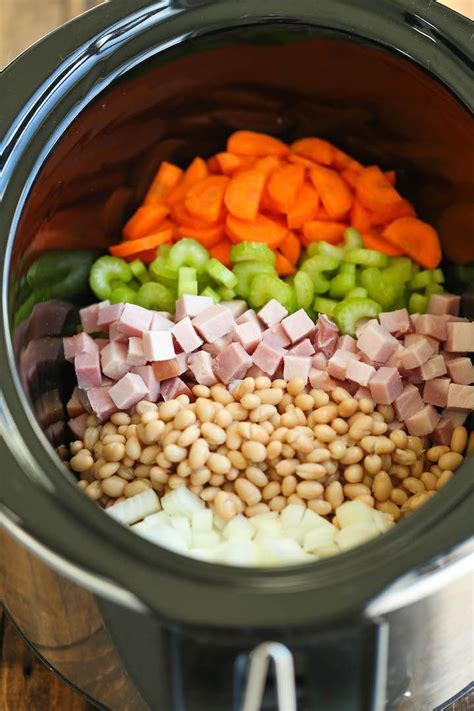 No, you don't need to soak the beans before adding them to the crockpot. Slow Cooker Ham and White Bean Soup - Hearty, cozy and just so easy! The crockpot does all the ...