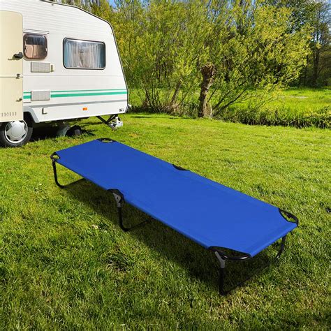 Buy Gymax Folding Camping Cot Portable Sleeping Cot Ultra Lightweight Heavy Duty Bed For