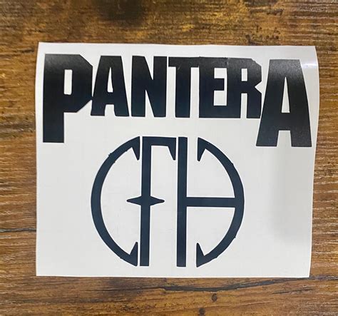 Cfh Cowboys From Hell And Pantera Logo Vinyl Decal Etsy