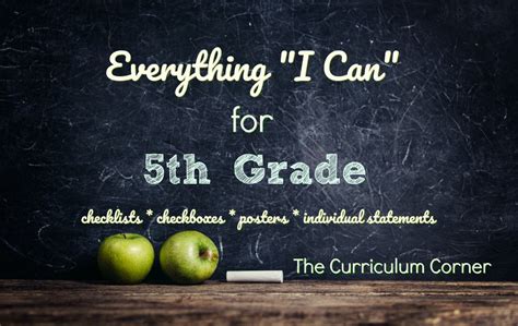 Everything I Can Common Core For 5th Grade The Curriculum Corner 4 5 6