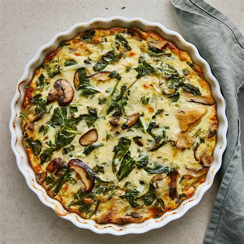 Spinach And Mushroom Quiche Recipe Eatingwell