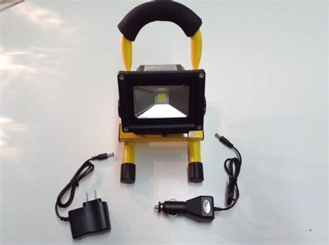10w Portable Cordless Work Light Rechargeable Led Flood Camping Hiking