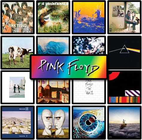 Pink Floyd 17 Pack Of Rock Album Cover Discography Magnets