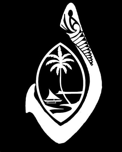 Guam Seal With Hook Decal Hawaiian Tattoo Hawaiian Tattoo Meanings