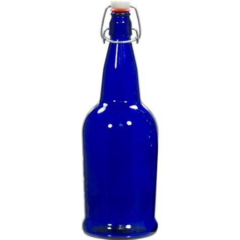 Ez Cap Swing Top Bottles Cobalt Blue Glass Bottles 32 Oz Case Of 12 Morebeer Pro