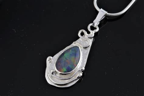 Silver Opal Handmade Pendantlavan Jewellery