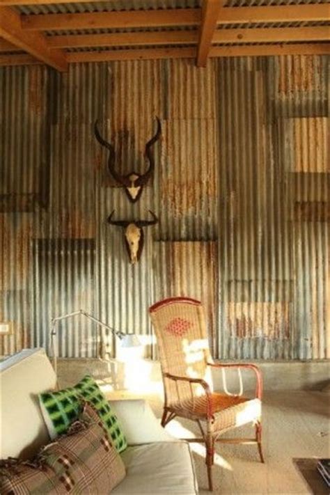 Are you looking for a versatile and unique look for your store? rustic painted paneling and tin bathroom | Paneling listed ...
