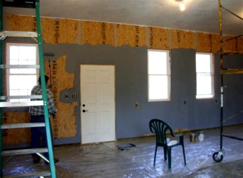 Pin By Steven Rick On New Building Painted Osb Osb Garage Walls