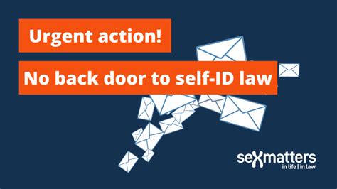 Email Your Mp Say No To Gender Self Id By The Back Door Sex Matters