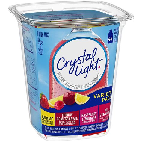 Crystal Light Variety Pack Drink Mix Packets 44 Ct —