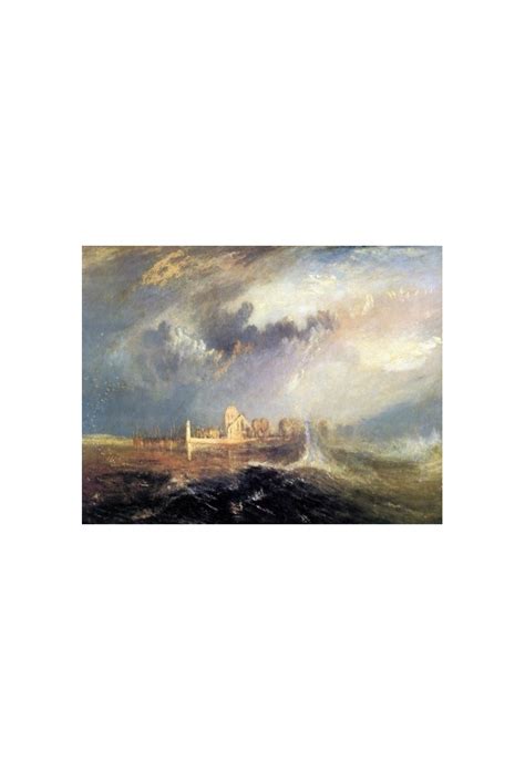 Quillebeuf At The Mouth Of Seine By Joseph Mallord William Turner