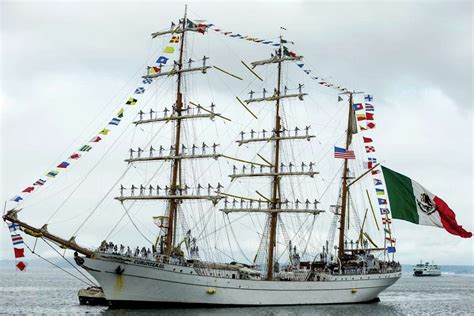 Mexican Navy Tall Ship Arrives In Seattle