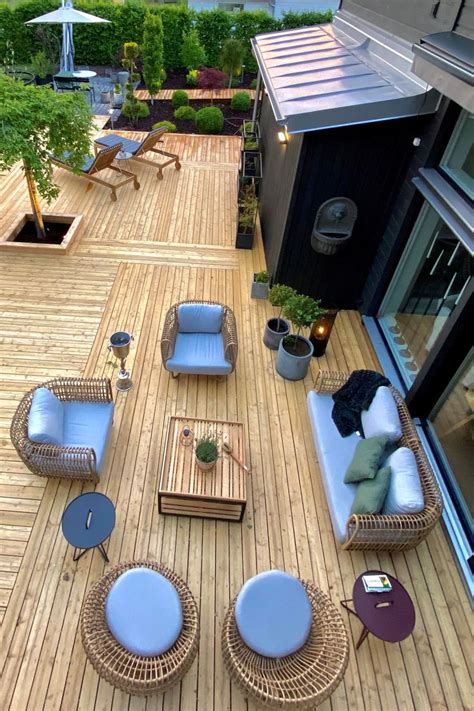 Wooden Terrace In 2021 Wooden Terrace Outdoor Space Ambiance